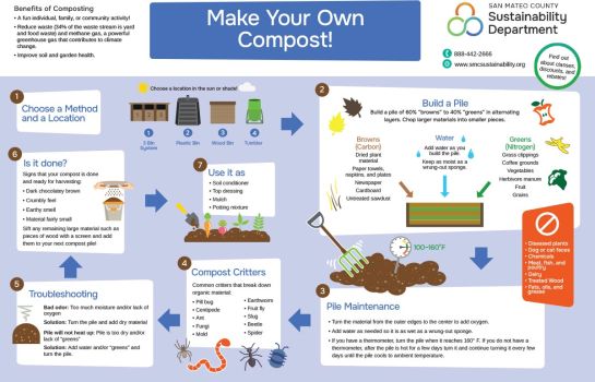 infographic of how to make your own compost
